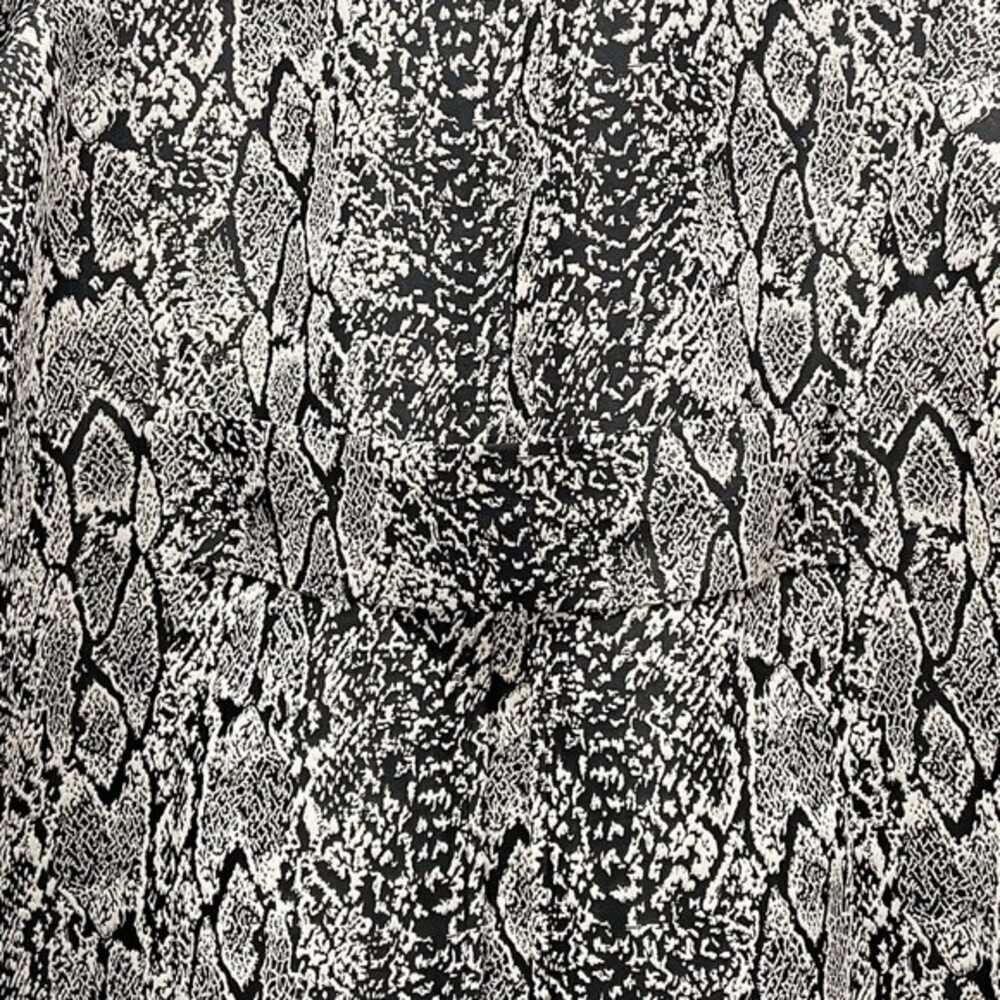 Misook Metallic Snake Reptile Print Open Front To… - image 7